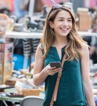 photo of person at outdoor shopping market