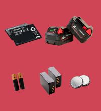 photos of various types of batteries