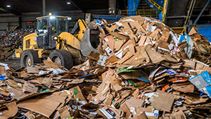 paper recycling at transfer station